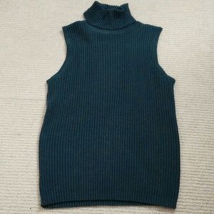 TSE Cashmere Sleeveless Turtleneck  Sz S